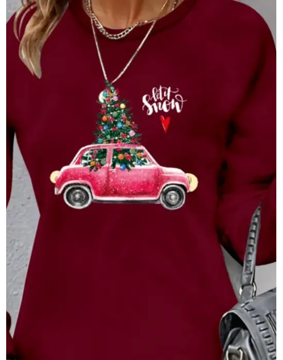 Omarı Rahat ve Şık Desenli Kadın Elbisesi