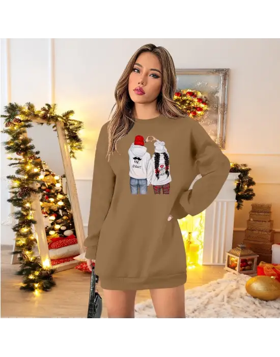 Omarı Yazın Şıklığına Uygun Desenli Elbise