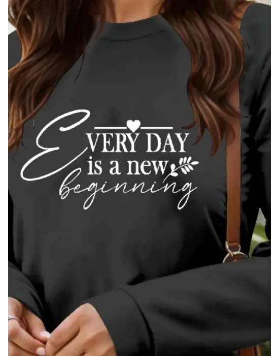 Kadın Uzun Kollu Bisiklet Yaka Kısa Viskon Iki Iplik Elbise