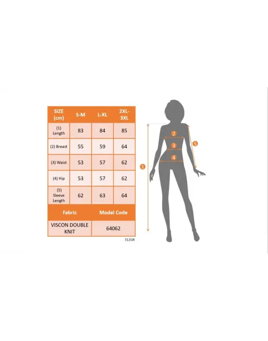 Kadın Uzun Kollu Bisiklet Yaka Kısa Viskon Iki Iplik Elbise
