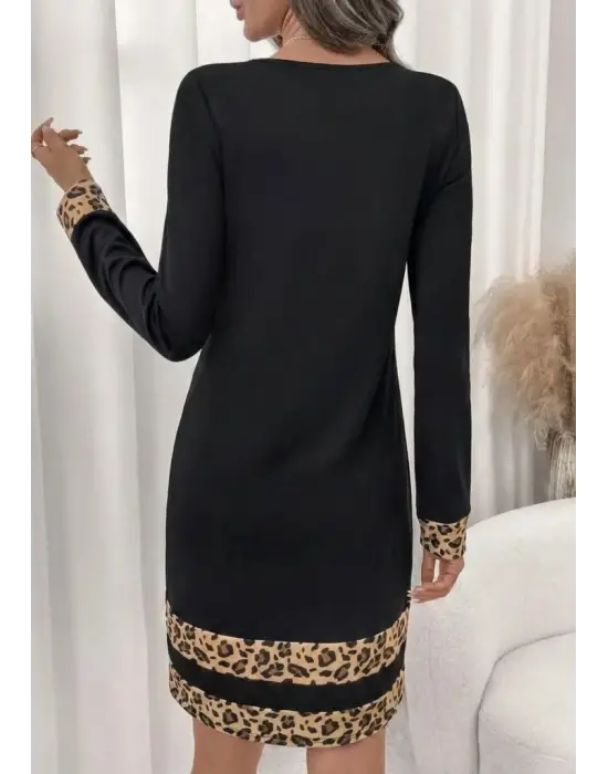 Şık Kadın Mini Ithal Krep Elbise