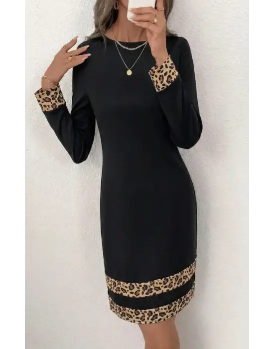 Şık Kadın Mini Ithal Krep Elbise