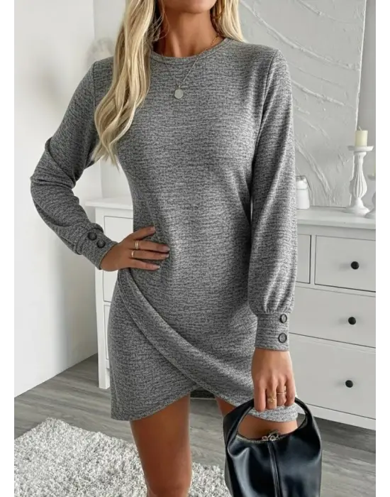 Şık Mini Yumoş Elbise