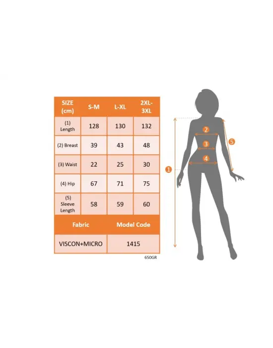 Kadın Uzun Kollu Bisiklet Yaka Uzun Elbise