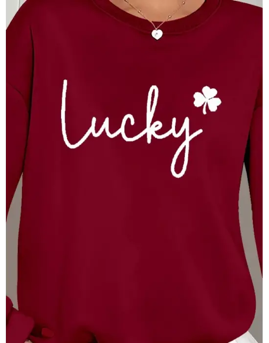 Kadın Uzun Kollu Bisiklet Yaka Viskon Iki Iplik Bluz