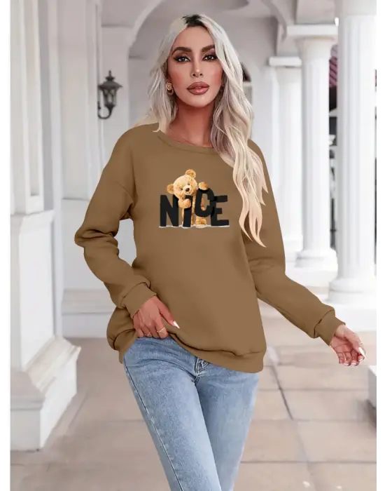 Omarı Elegan Viskon Uzun Kollu Kadın Bluzu