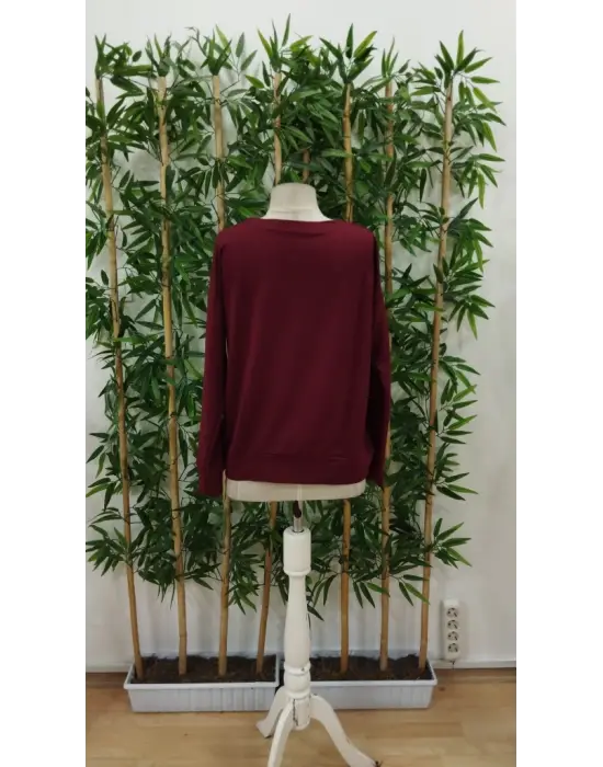 Omarı Klasik Tarzda Kadın Viskon Bluz