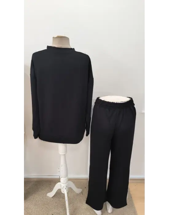 Modern İki İplik Bluz ve Pantolon Takımı