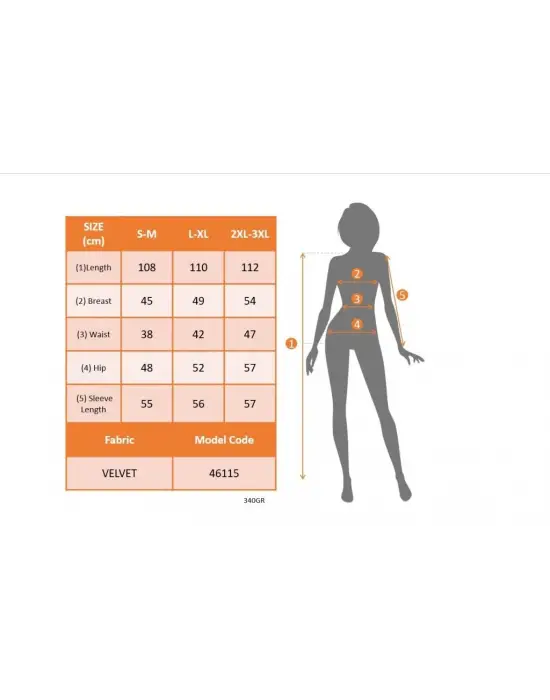 Kadın Uzun Kollu Bot Yaka Yanı Taş Detaylı Midi Kadife Elbise
