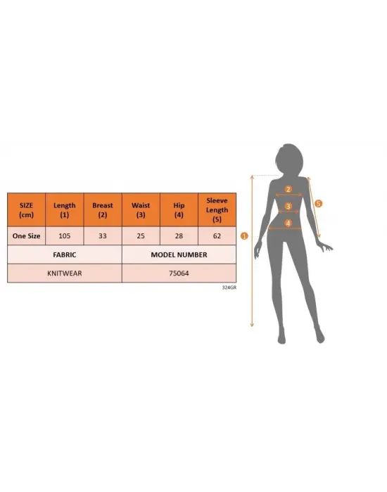 Kadın Uzun Kollu çift Renk Midi Boy Triko Elbise