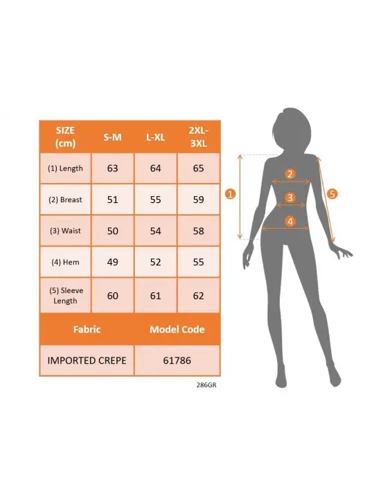 Kadın Uzun Kollu Damla Detaylı Ithal Krep Bluz