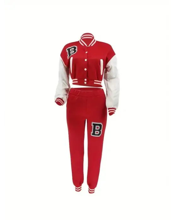 Kadın Uzun Kollu Hakim Yaka önden Düğmeli Ceket Pantolon şardonlu Iki Iplik Ikili Takım