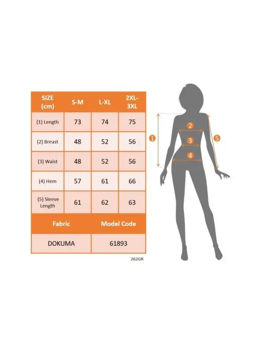 Kadın Uzun Kollu Hakim Yaka önden Düğmeli Kısa Atlas Ceket