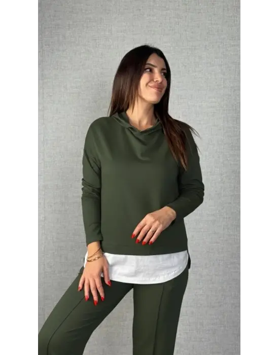 Modern Kadın İki İplik Bluz Ve Pantolon Takımı