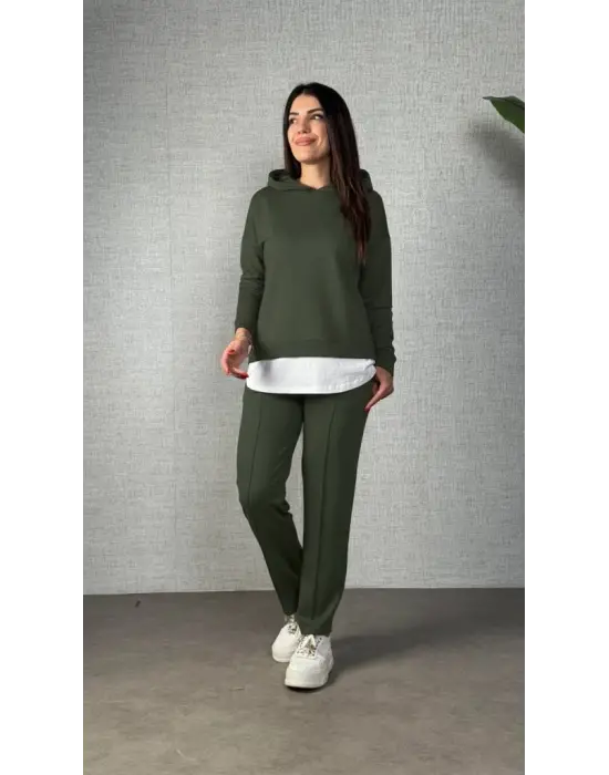 Modern Kadın İki İplik Bluz Ve Pantolon Takımı