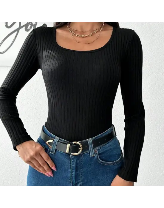 Kadın Uzun Kollu Kaşkorse Bluz