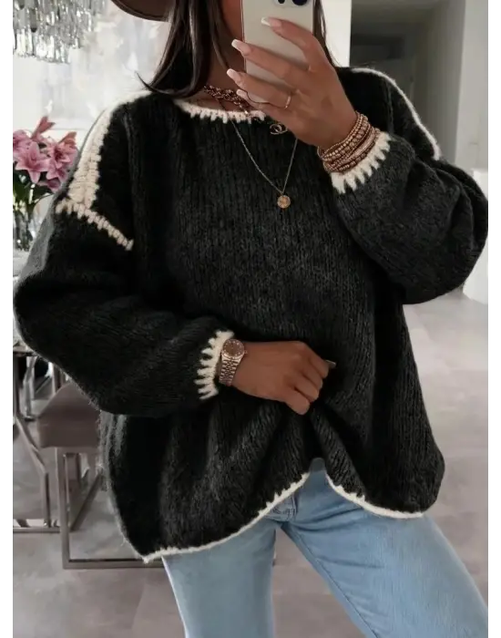 Modern Kadın Triko Bluz