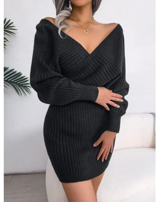 Şık Mini Triko Elbise