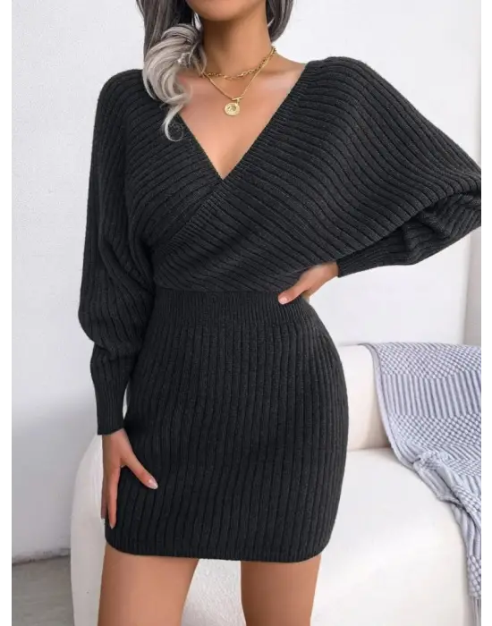 Şık Mini Triko Elbise