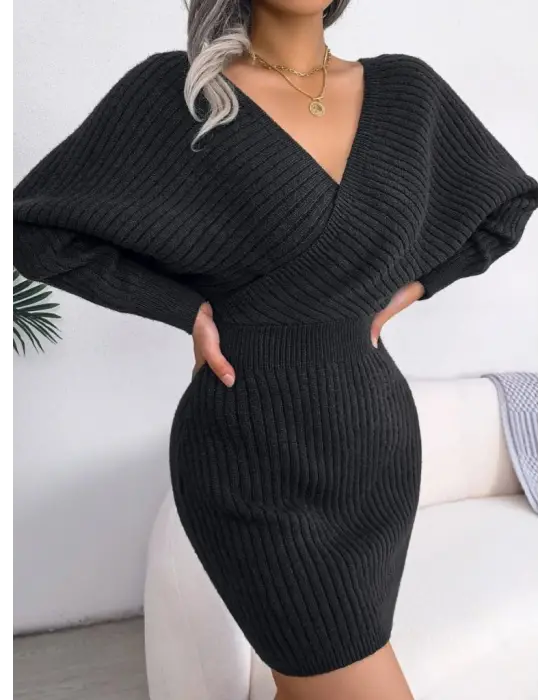 Şık Mini Triko Elbise