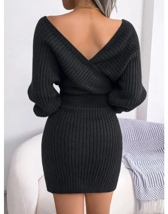 Şık Mini Triko Elbise