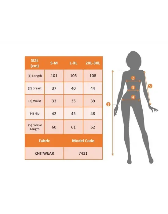 Kadın Uzun Kollu Kruvaze Yaka Bağcık Detay Akrilik Mini Boy Elbise