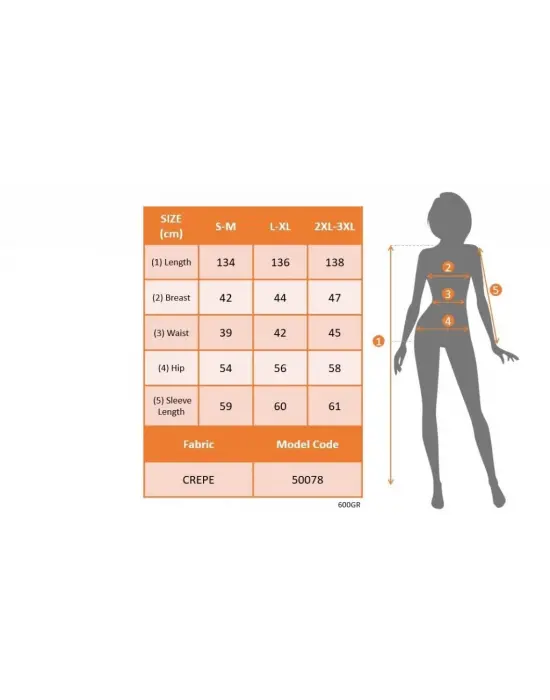 Kadın Uzun Kollu Kruvaze Yaka Yandan Bağlamalı Krep Tam Boy Elbise