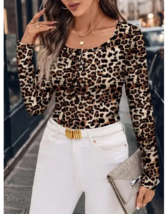 Kadın Uzun Kollu Kruvaze Yakalı Dantelli Kısa Viskon Bluz