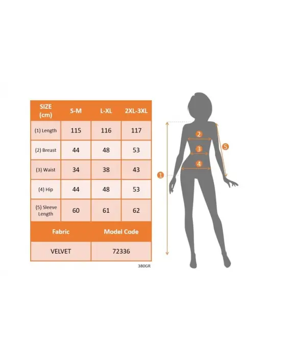 Kadın Uzun Kollu Kruvaze Yakalı Yandan Düğmeli önden çapraz Kesin Detaylı Midi Kadife Elbise