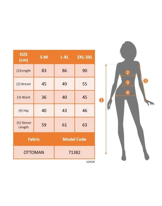 Kadın Uzun Kollu Kruvaze Yakalı Yanlardan Büzgülü Kısa Ottoman Elbise