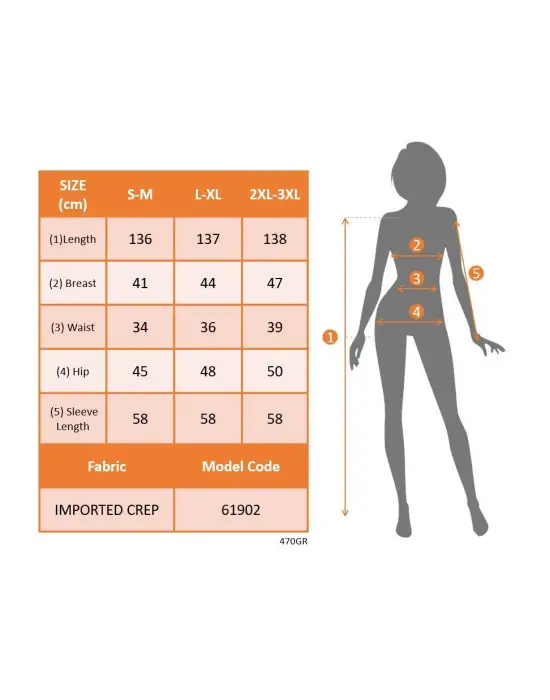 Kadın Uzun Kollu Kruvaze Yakalı Yanları Taşlı Yırtmaçlı Uzun Ithal Krep Elbise