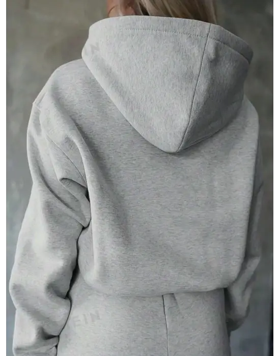 Kadın Uzun Kollu Nope Baskılı Beli Ribanalı Ikili Takım