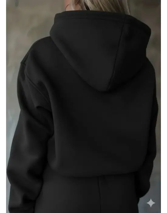 Kadın Uzun Kollu Nope Baskılı Beli Ribanalı Ikili Takım