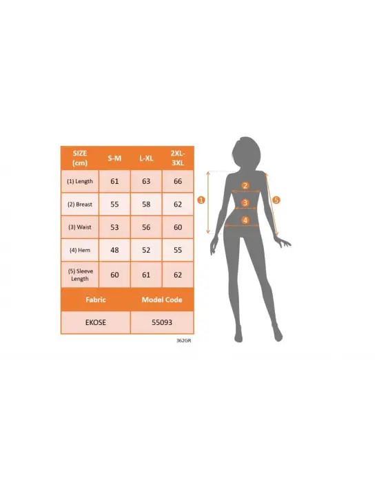 Kadın Uzun Kollu önden Fermuarlı Ekose Desenli Ceket