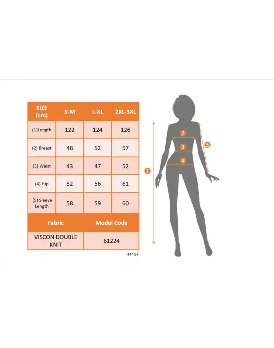 Kadın Uzun Kollu önden Fermuarlı Ithal Krep Elbise