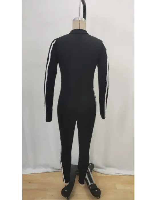 Kadın Uzun Kollu önden Fermuarlı şardonlu Dalgıç Tulum