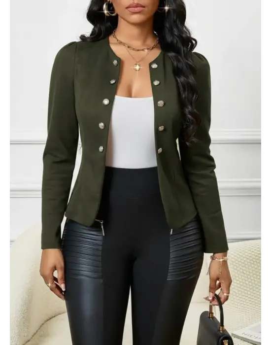 Modern Kadın Süet Ceket