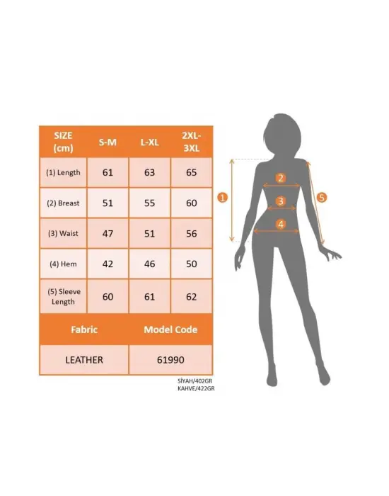 Kadın Uzun Kollu Ribanalı önden Fermuarlı Deri Ceket