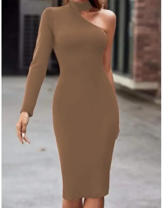 Omarı Kaşık Yakalı Kadın Yaz Elbisesi