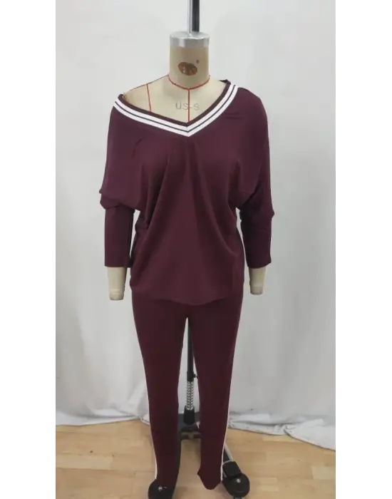 Göz Alıcı İki İplik Bluz Ve Pantolon Takım