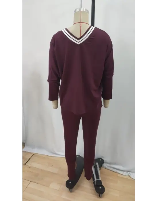 Göz Alıcı İki İplik Bluz Ve Pantolon Takım