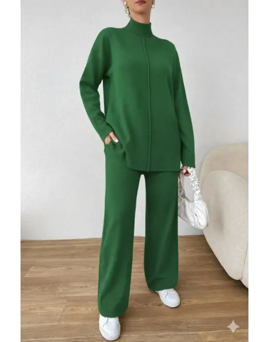 Kadın Uzun Kollu Triko Ikili Takım