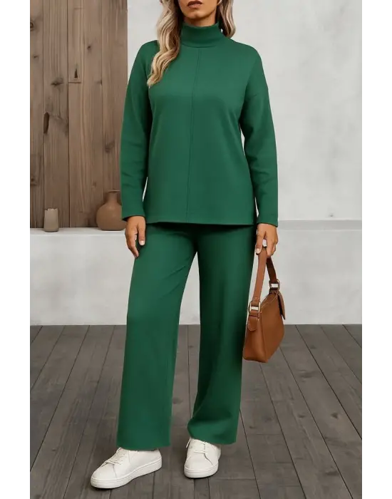 Kadın Uzun Kollu Triko Ikili Takım