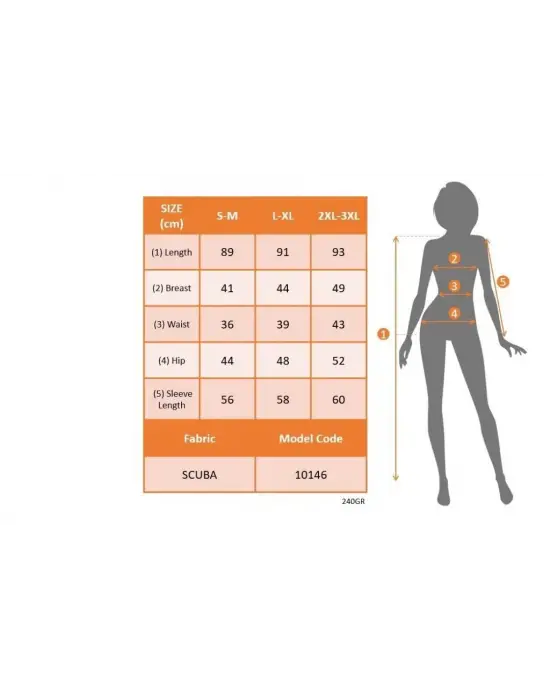 Kadın Uzun Kollu V Yaka Alt Tarafı Desenli Dalgıç Mini Boy Elbise