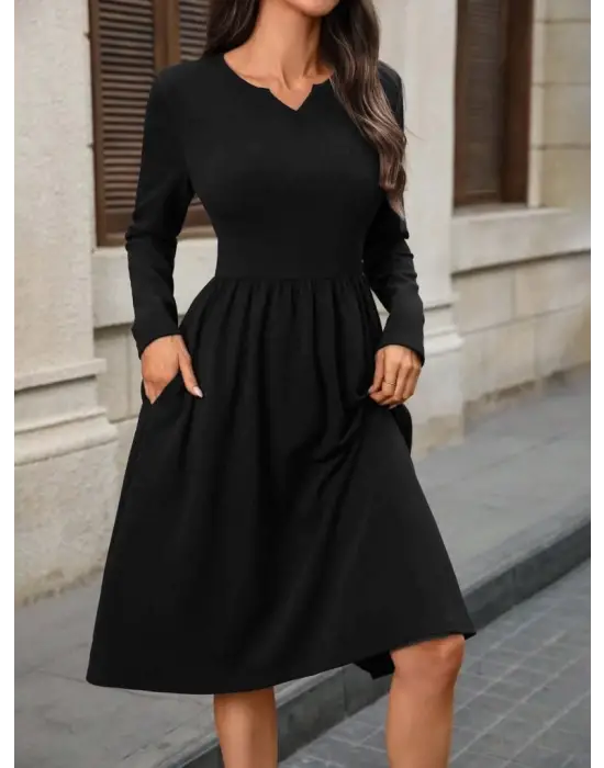 Kadın Ithal Krep Elbise