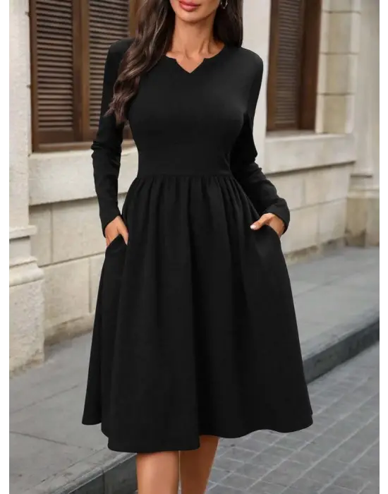 Kadın Ithal Krep Elbise