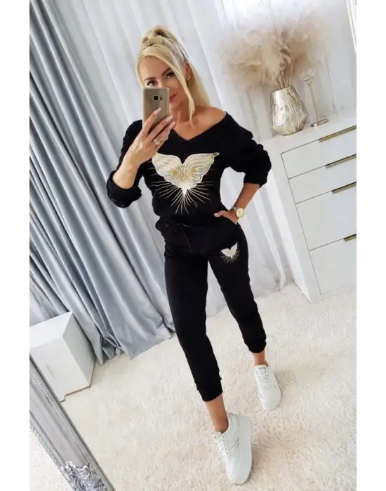 Şık Desenli Viscon İkili Takım