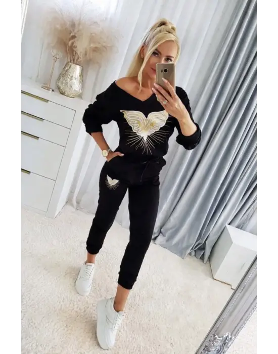 Şık Desenli Viscon İkili Takım