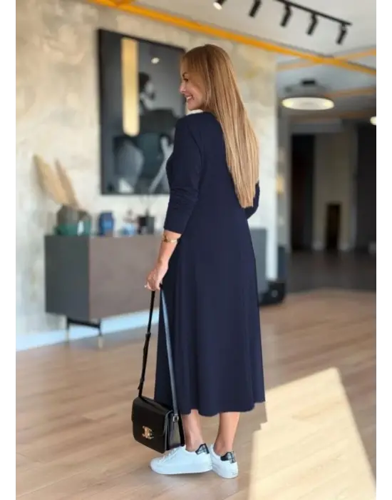 Çağla Yeşili Modal Elbise