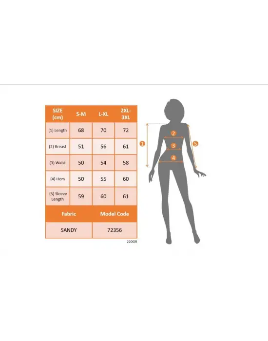 Kadın Uzun Kollu V Yakalı Omuzlardan Açık Sandy Bluz